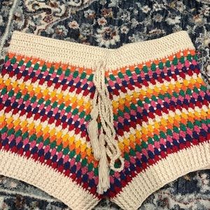 Boho crochet Shorts